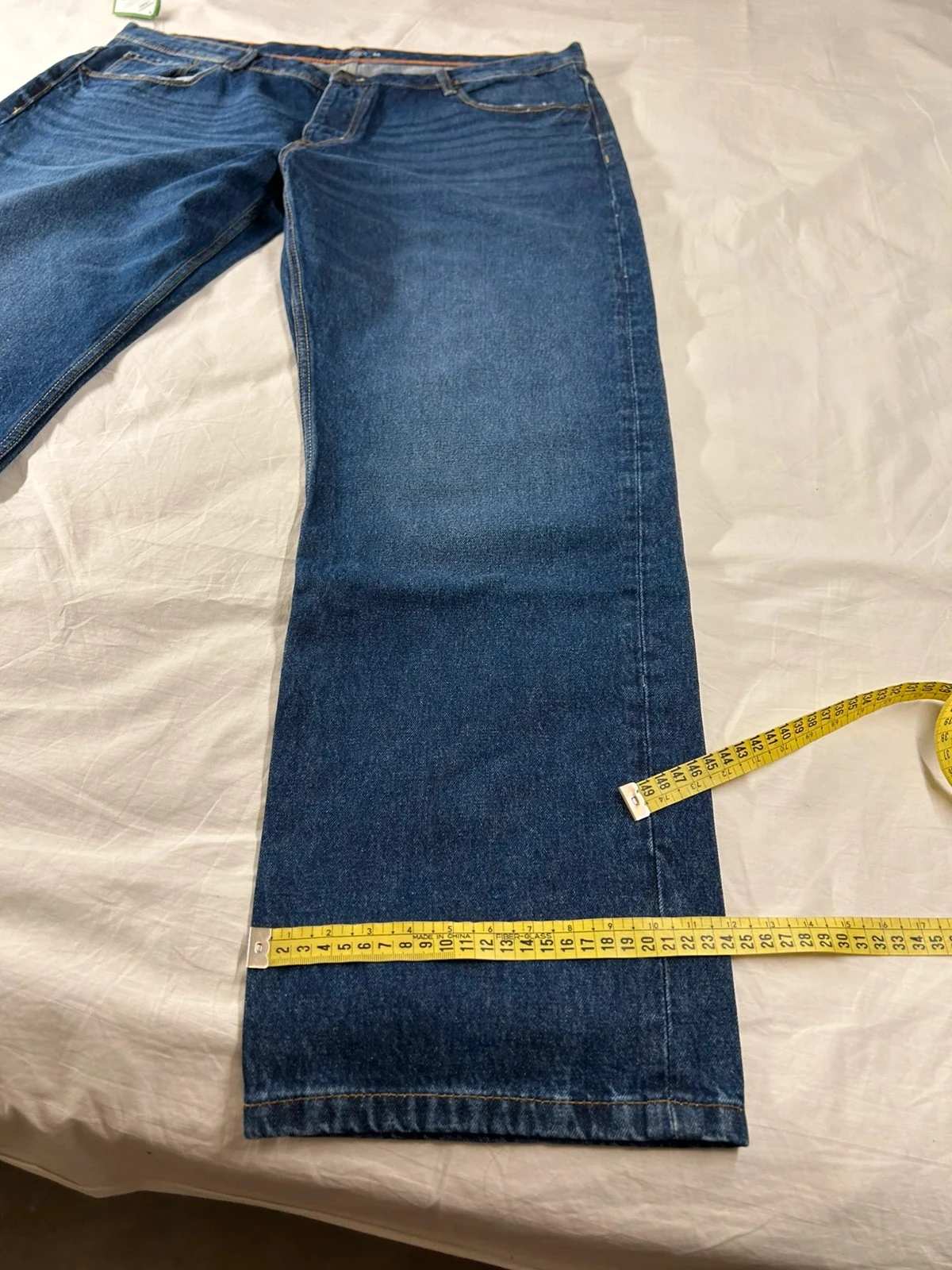 Navy blue tex straight jeans size 54 – photo 7